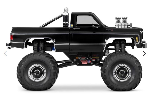 TRX98064-1-BLK TRX-4MT CHEVY K10 4X4 SCHWARZ 1/18 MONSTER-TRUCK RTR BRUSHED